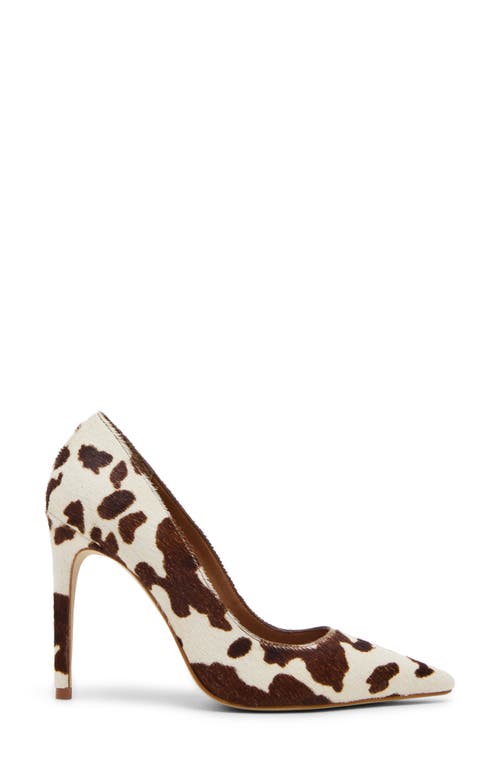 Steve Madden Noir Genuine Cafl Hair Pump In Multi