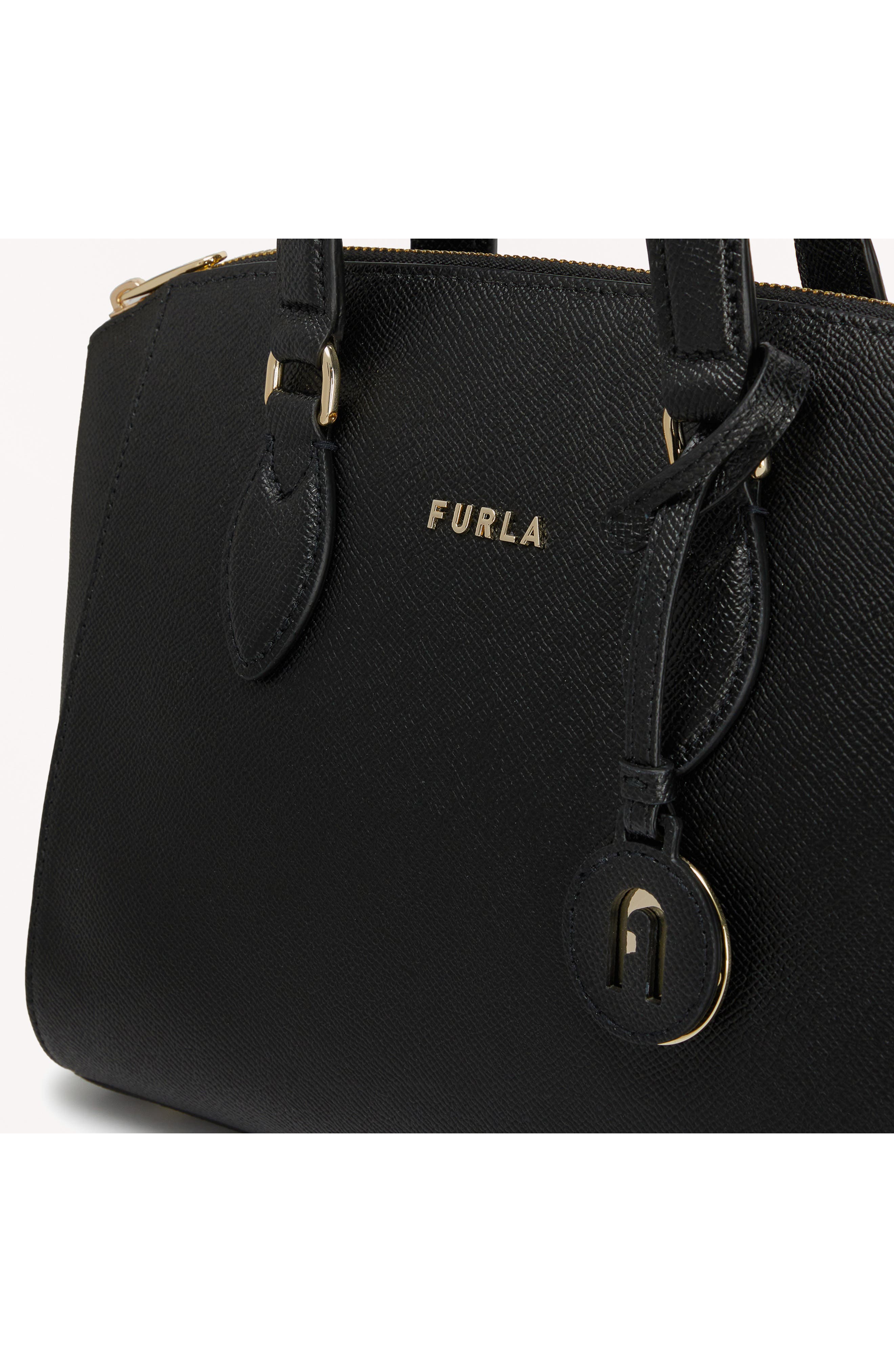Furla Minerva Leather Satchel, Alternate, color, 