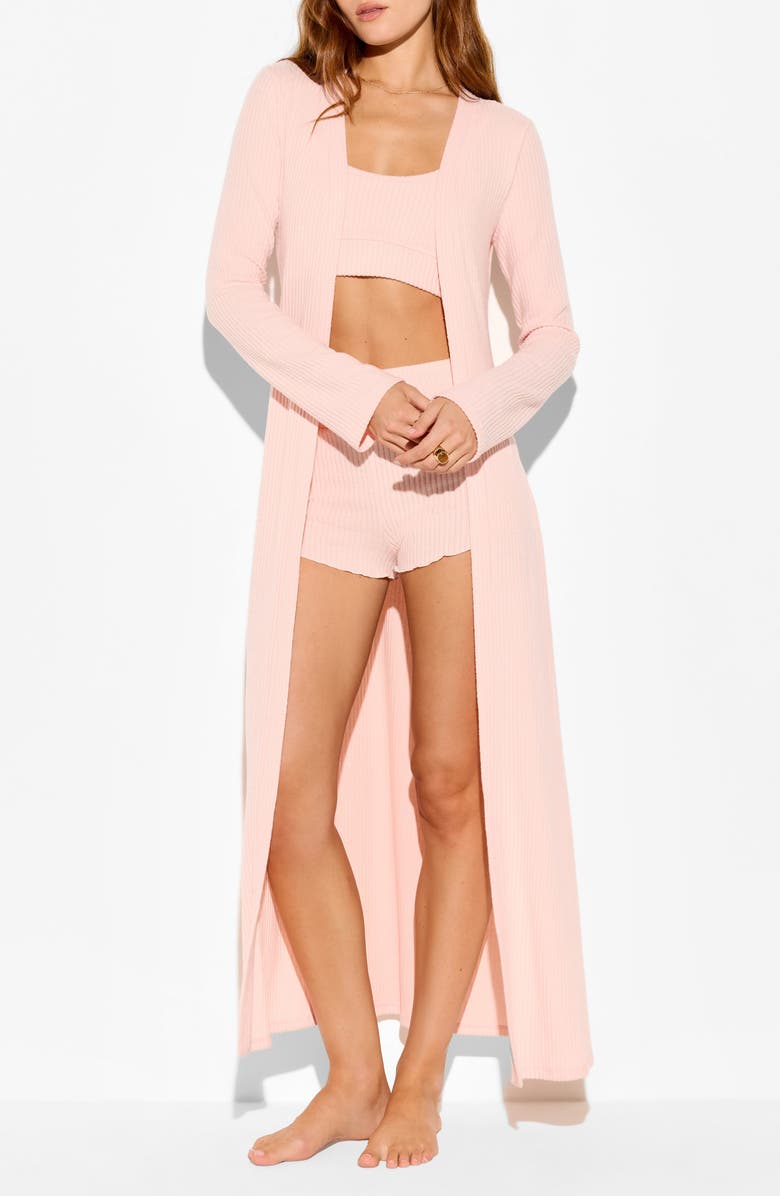 Spiritual Gangster Vida Rib Duster, Main, color, Blush Pink