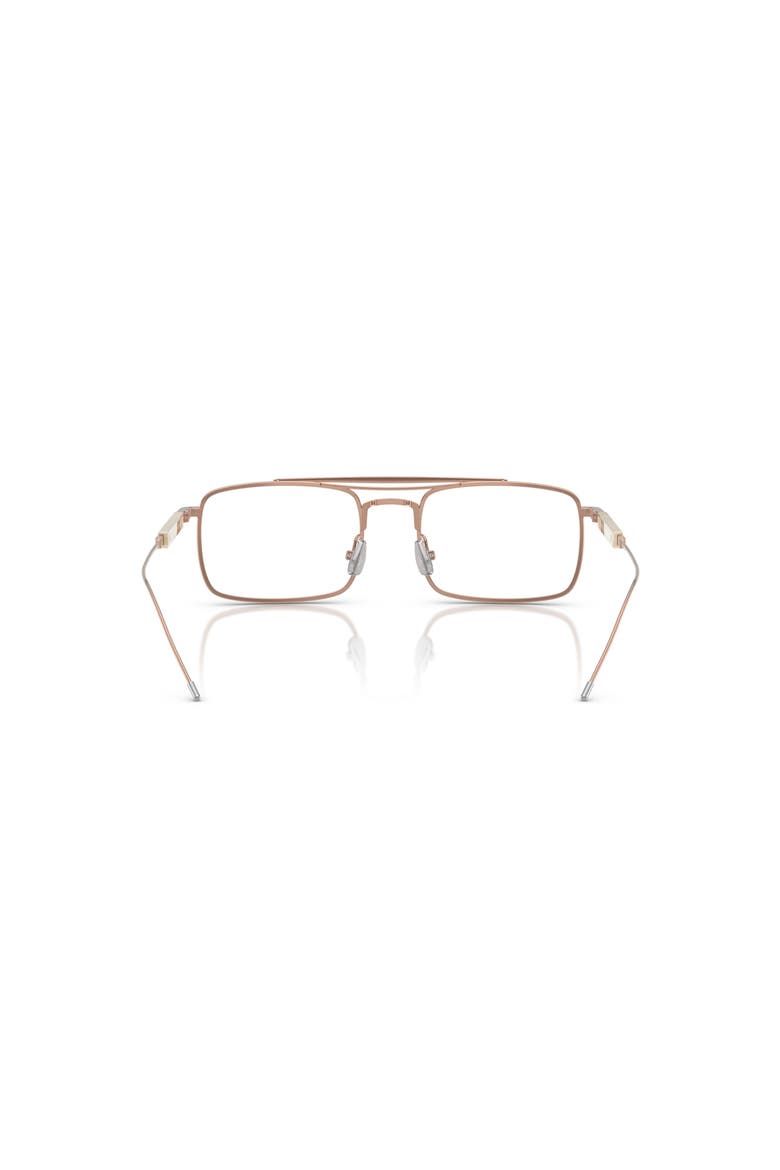 53mm Rectangle optical glasses, Alternate, color, Gold