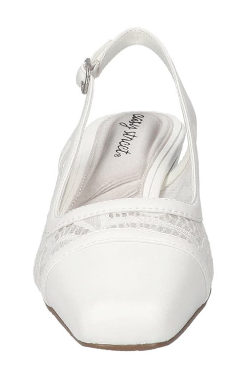 EASY STREET EASY STREET FORTUNE SQUARE TOE SLINGBACK PUMP