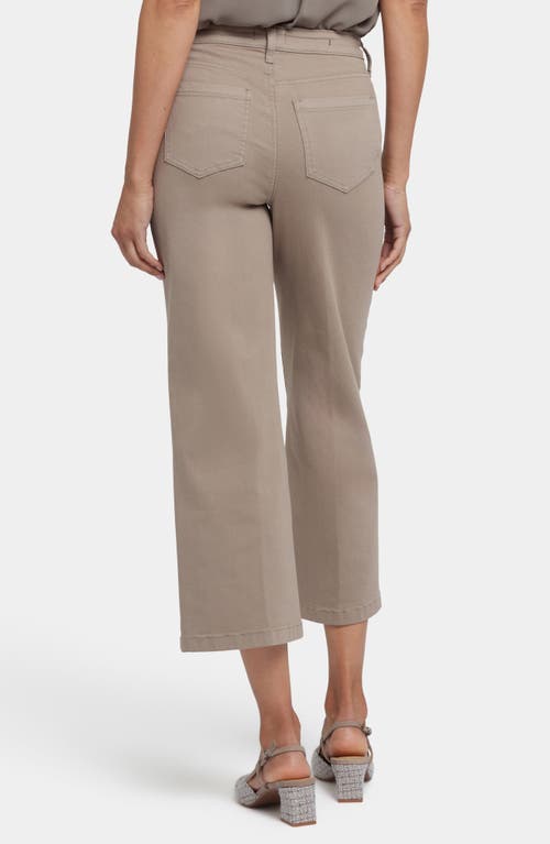 Nydj Coco High Waist Crop Wide Leg Jeans In Saddlewood