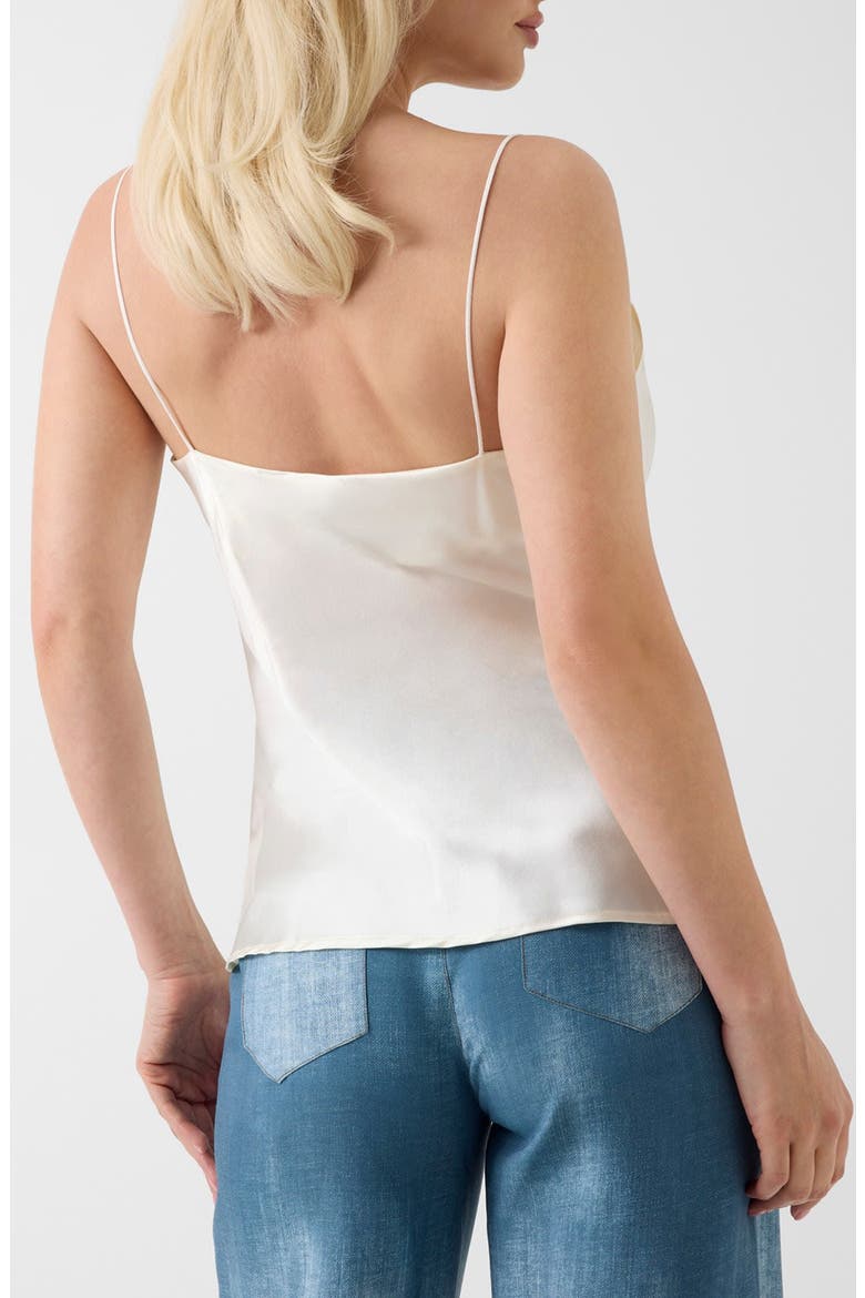 New Denise Stretch Silk Camisole, Alternate, color, OPEN WHITE
