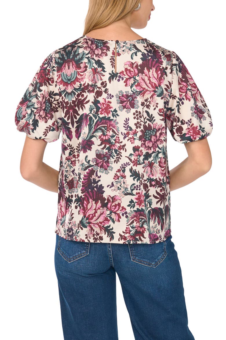 Puff Sleeve Crewneck Top, Alternate, color, RAINY DAY