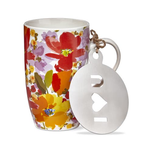 Tag Springtime Floral Mug And Stencil Set In Multi