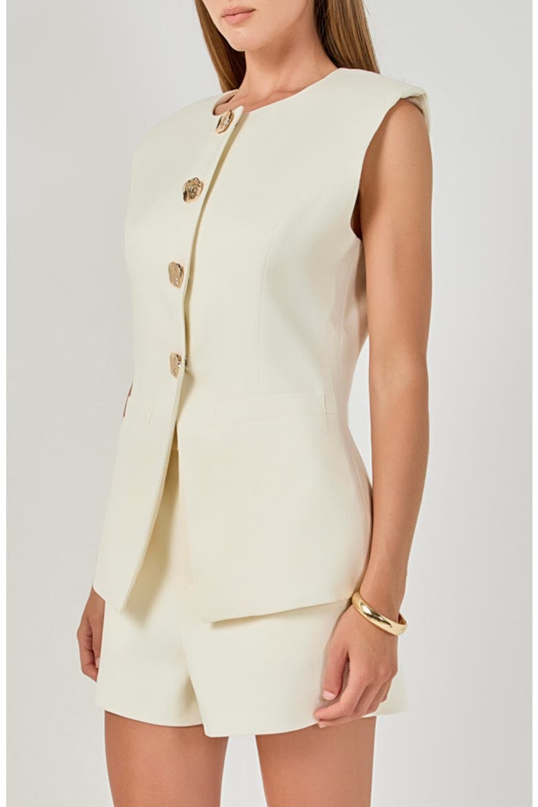 Power Shoulder Vest, Alternate, color, IVORY