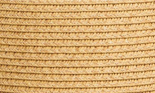 Nine West Classic Straw Boater Hat In Heather Tan