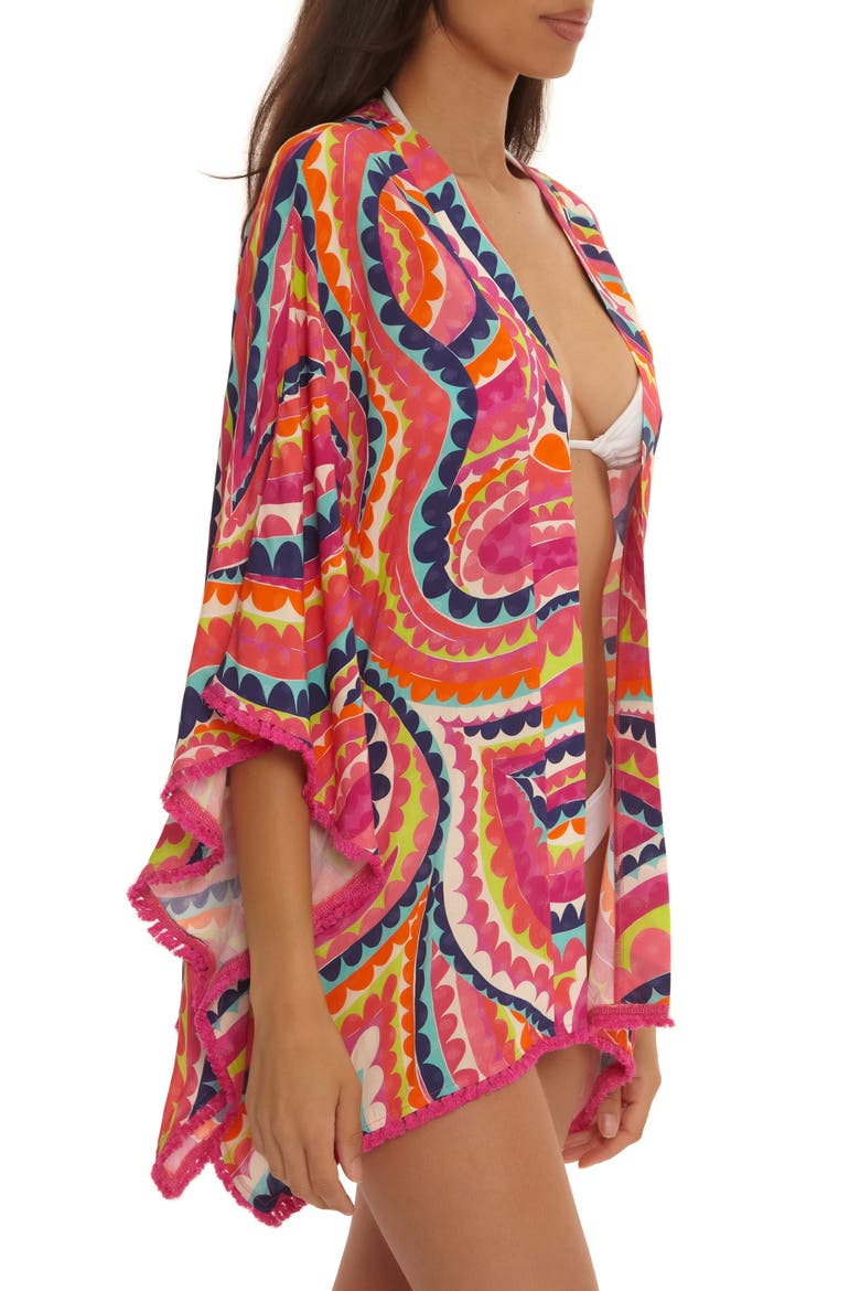Aphrodite Open Front Cover-Up Tunic, Alternate, color, MULTI