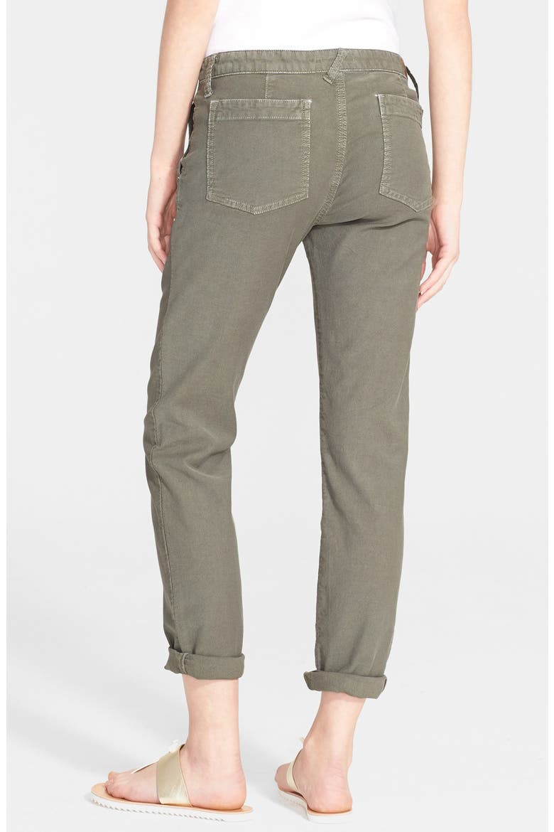 Painter Cotton & Linen Pants, Alternate, color, FATIGUE