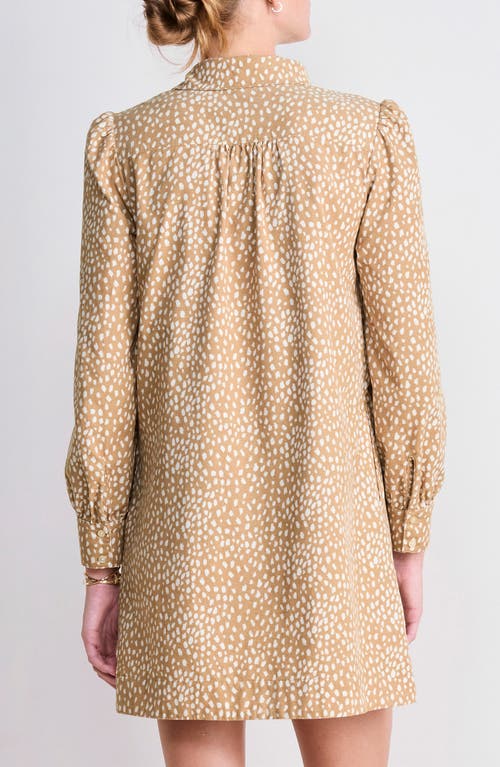Vineyard Vines Long Sleeve Cotton Corduroy Popover Dress In Multi