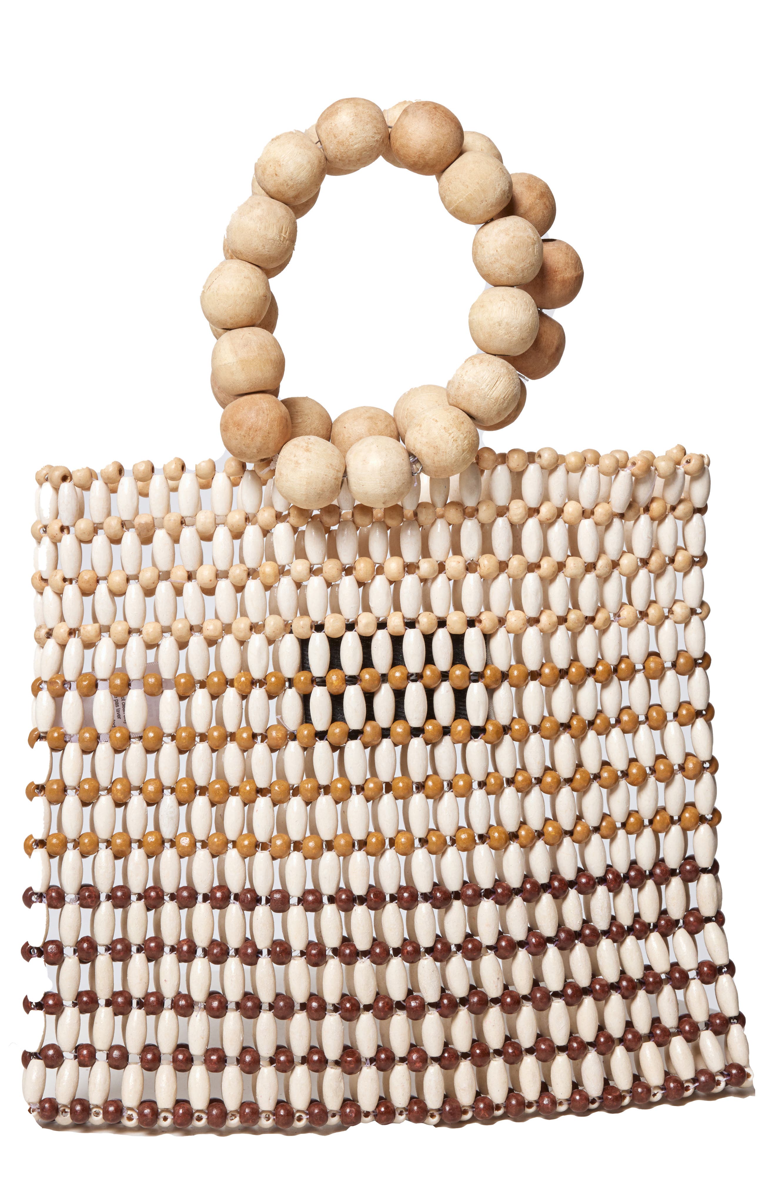 LSPACE Riley Wood Bead Bracelet Handle Bag, Main, color, 