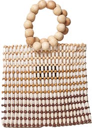 LSPACE Riley Wood Bead Bracelet Handle Bag