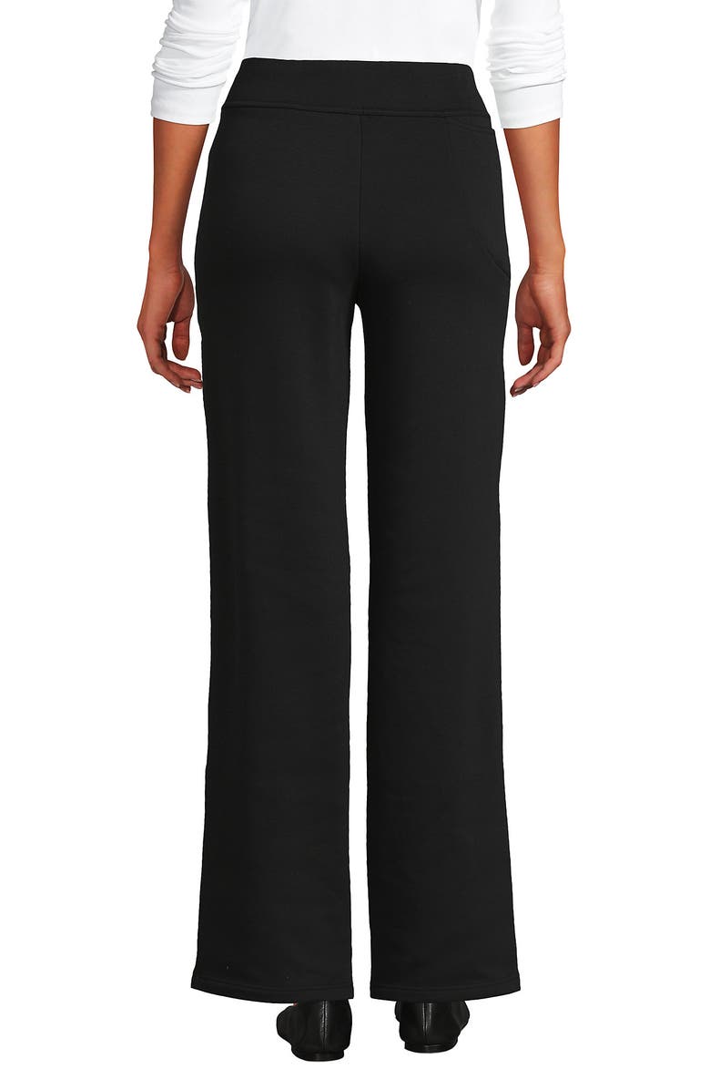 Lands' End Serious Sweats High Rise Fleece Lined Straight Leg Pants, Alternate, color, 