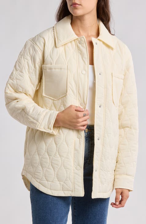 Quilted Padded Shirt Jacket