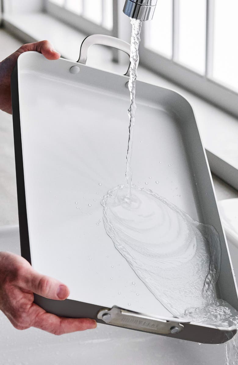 GreenPan x Bobby Flay Ceramic Nonstick Double Burner Griddle, Alternate, color, Graphite