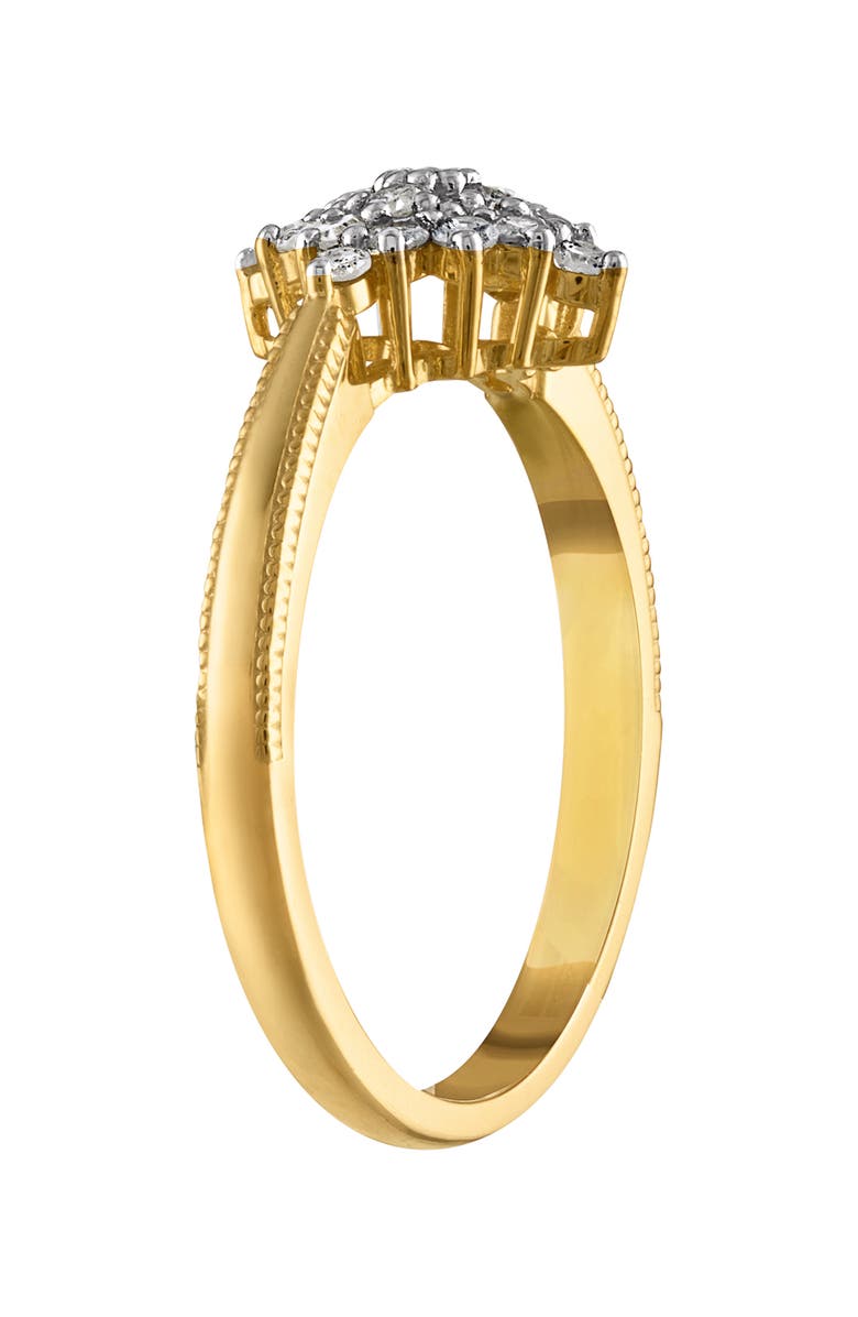 FZN 14K Gold Plated Sterling Silver Diamond Ring - 0.33ct., Alternate, color, Yellow