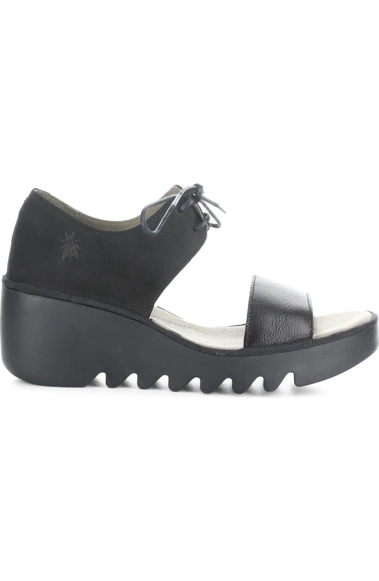 Fly London Bilu Platform Wedge Sandal, Alternate, color,