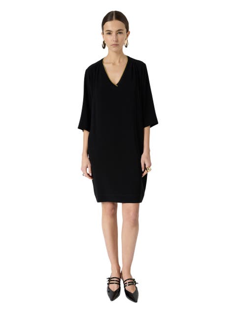 Raysa V-Neck Shift Dress