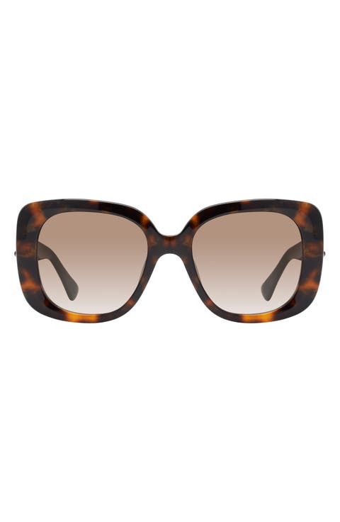 53mm Gradient Butterfly Sunglasses