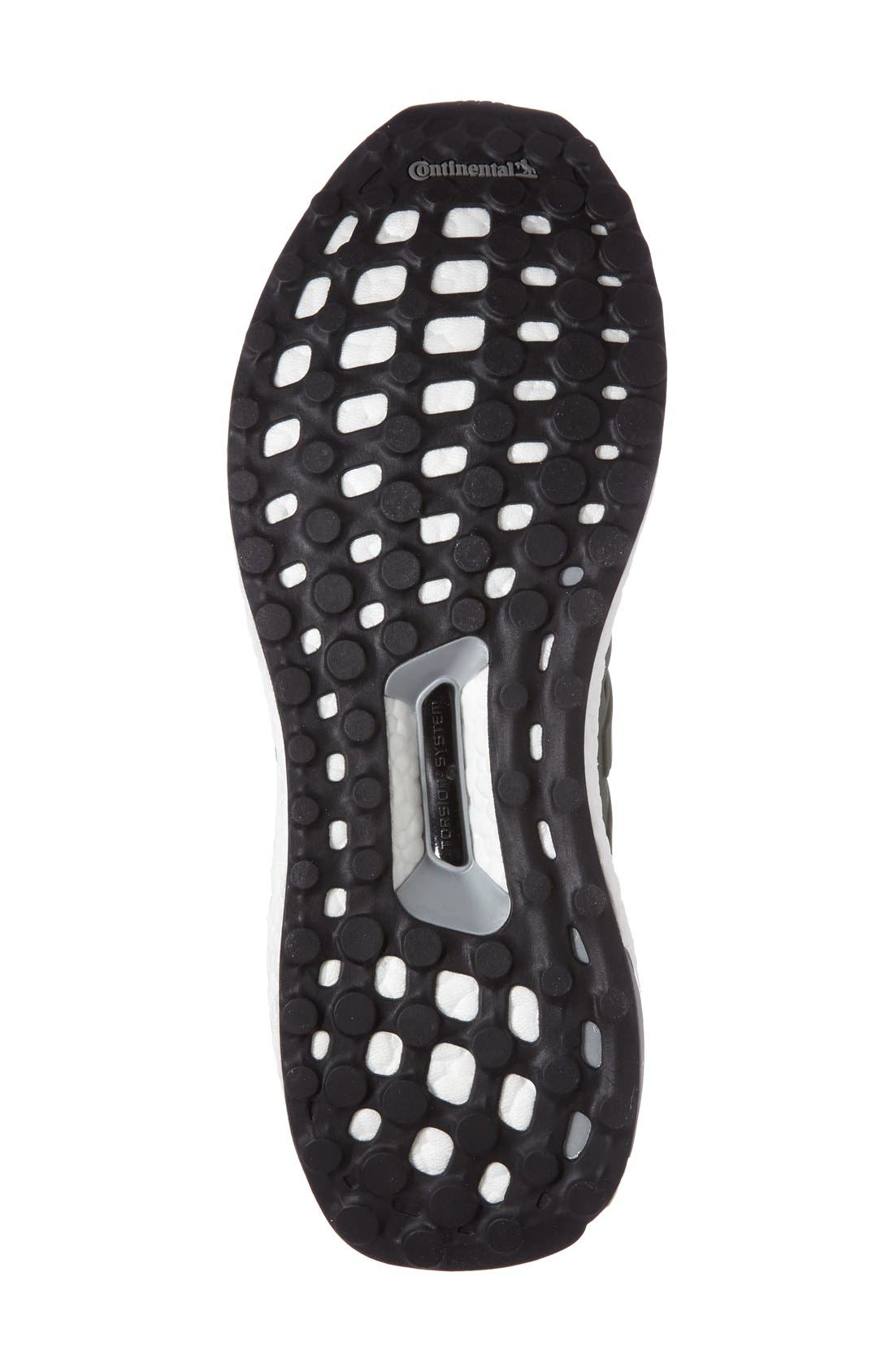 UltraBoost Running Shoe, Alternate, color, BASE GREEN/ WHITE