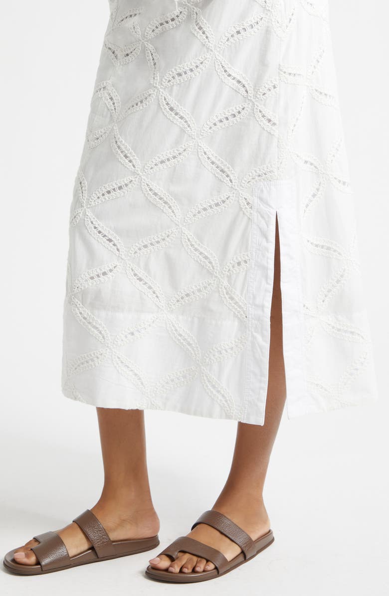 Derek Lam 10 Crosby Nydia Cotton Eyelet Skirt, Alternate, color, 