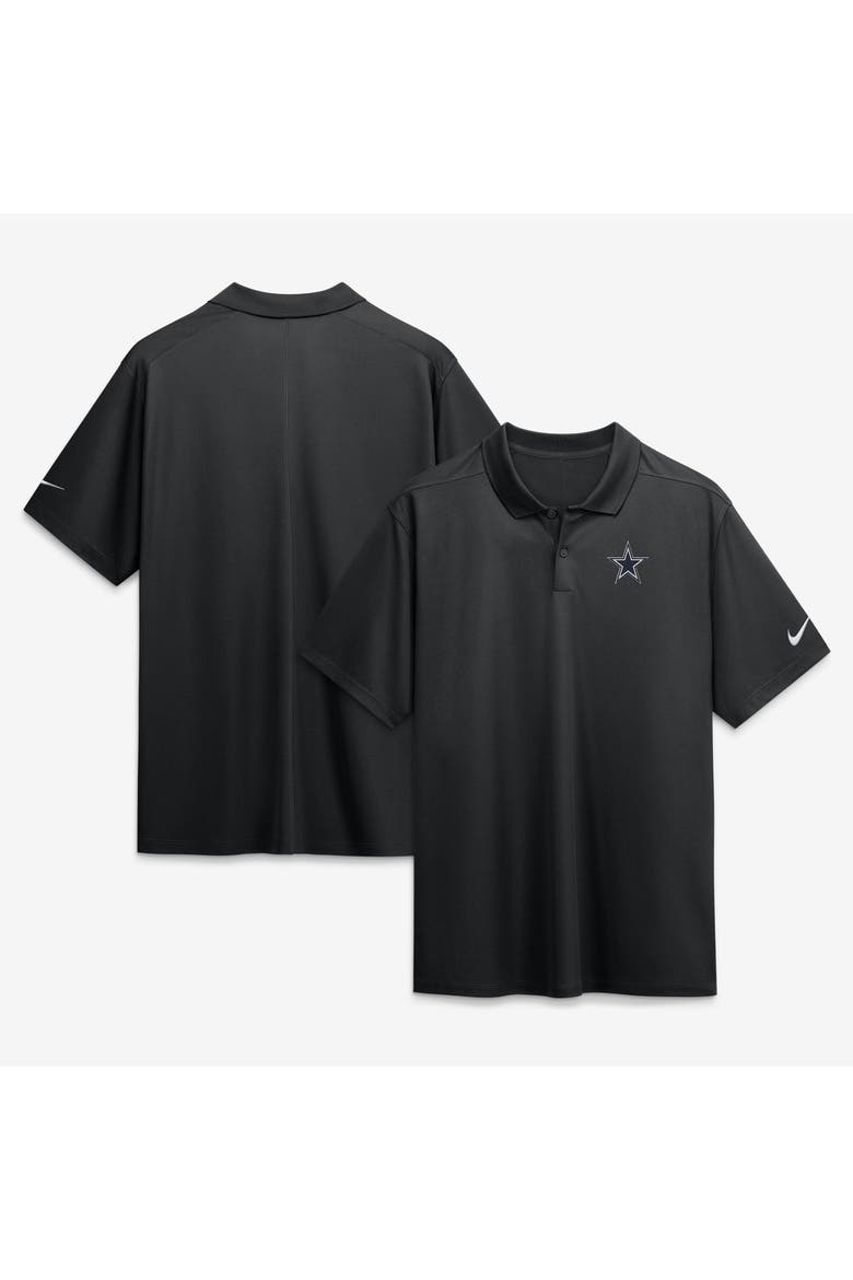 Men's Nike Black Dallas Cowboys Dri-FIT Victory Polo, Main, color, Black