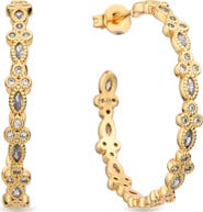 EYE CANDY LOS ANGELES Emy Stone Hoop Earrings