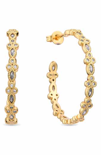 Emy Stone Hoop Earrings