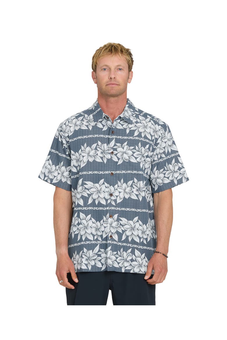 Horizons Short Sleeve Shirt, Main, color, DARK DENIM