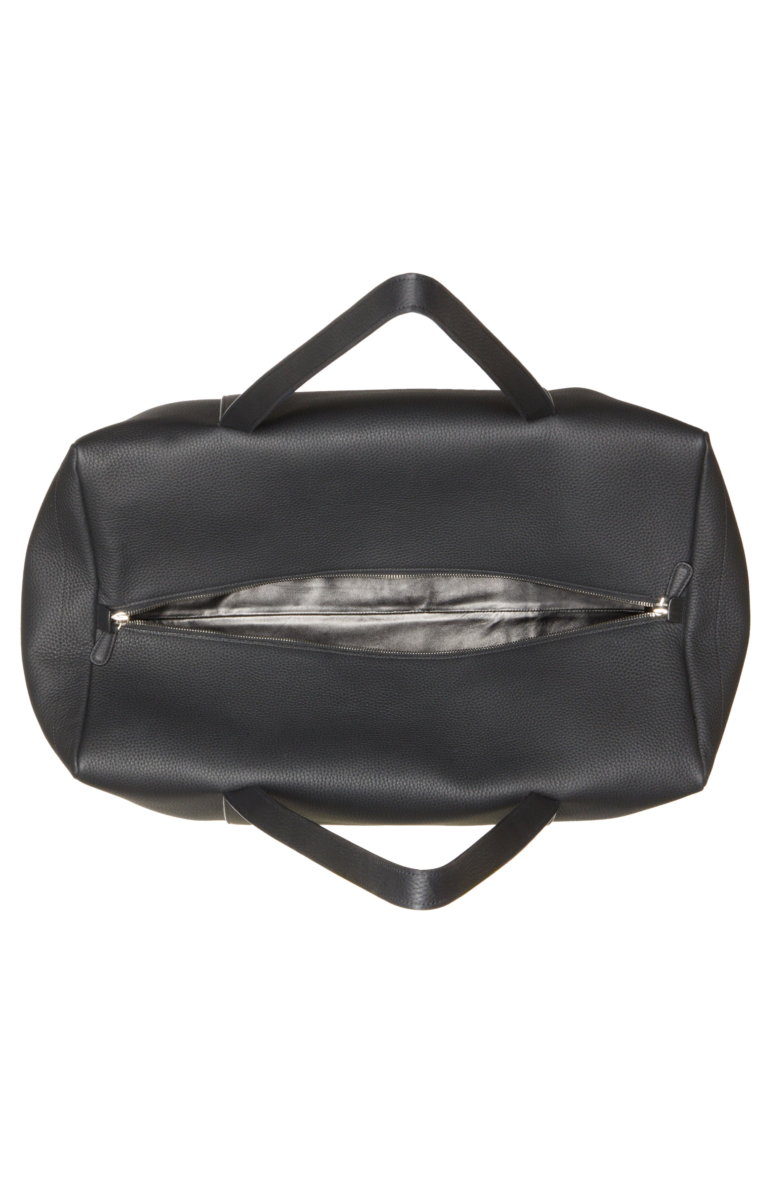 The Row Gio Leather Duffle Bag, Alternate, color, 