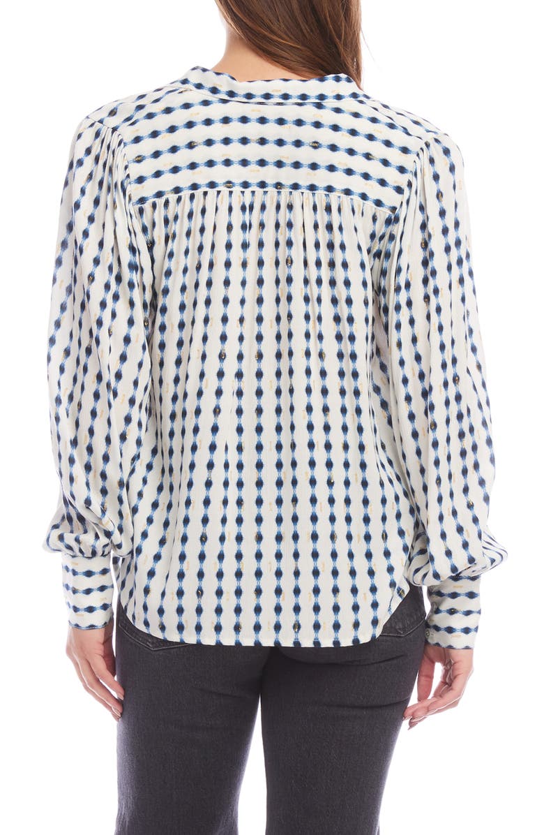 FIFTEEN TWENTY Chloe Ikat Print Button-Up Shirt, Alternate, color,