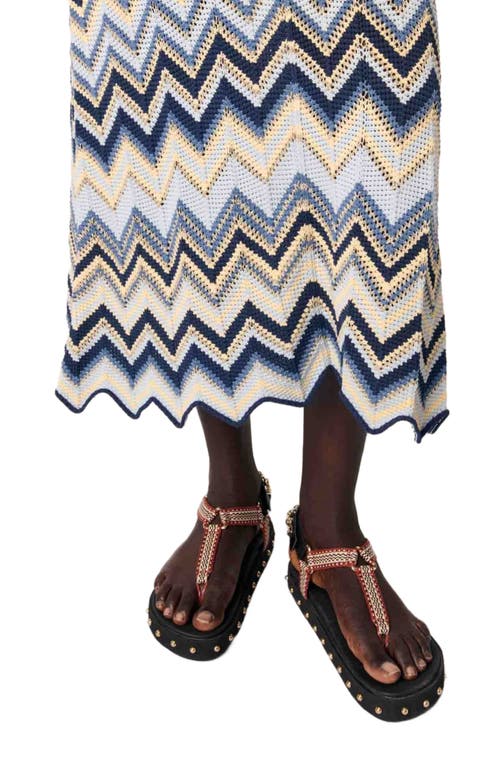 Maje Crochet-knit Maxi Dress