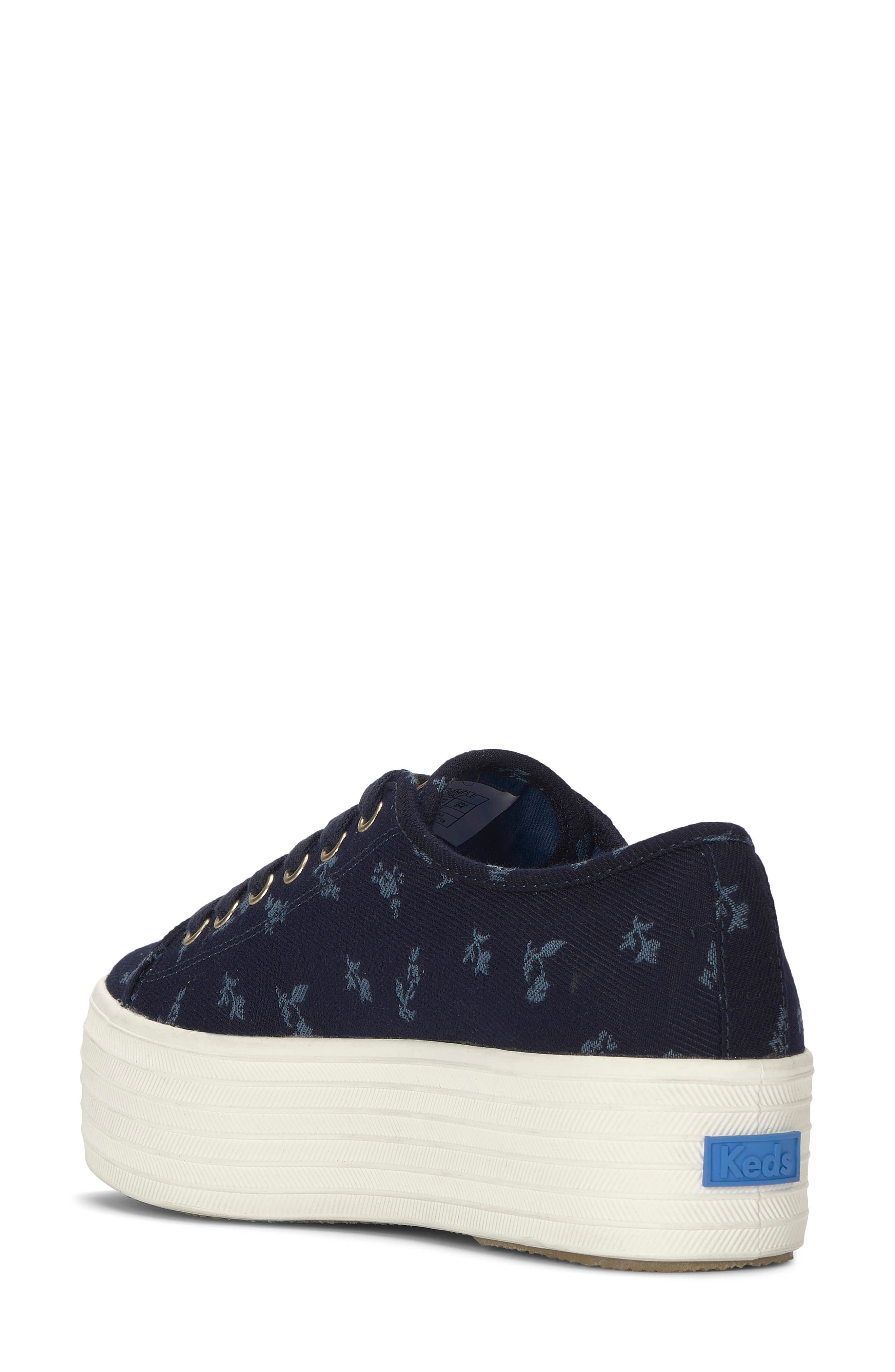 Triple Up Platform Sneaker, Alternate, color, BLUE