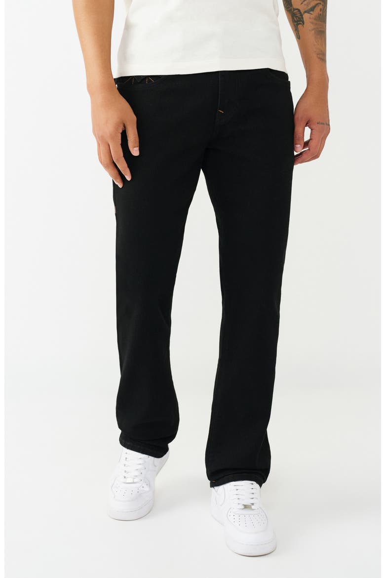 Ricky Straight Leg Jeans, Main, color, RINSE BLACK