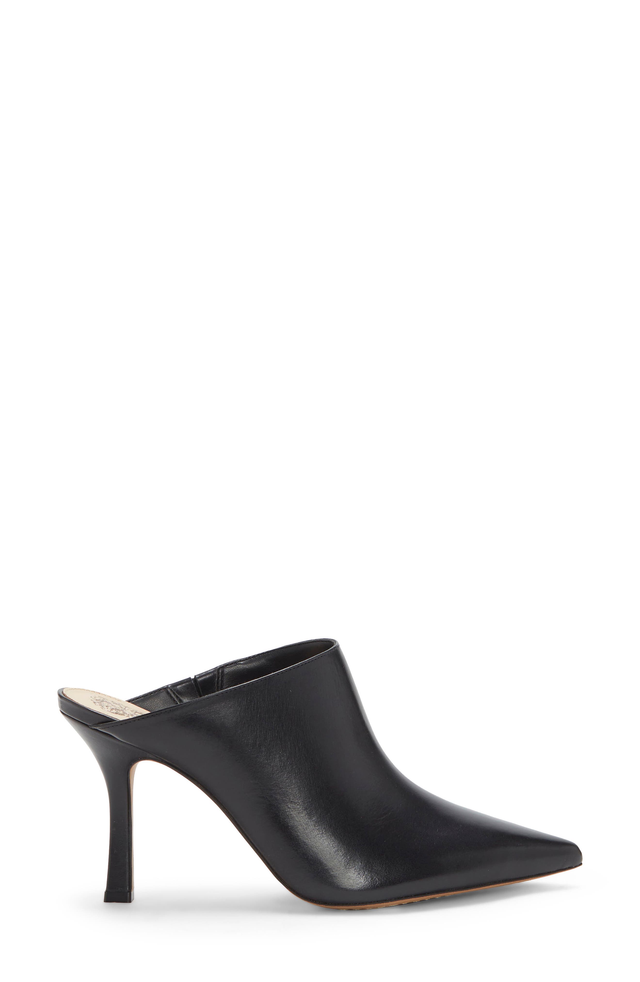 Aminnie Leather Mule, Alternate, color, BLACK LEATHER