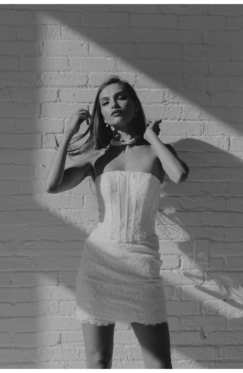 Untamed Petals Esme Mini Dress, Alternate, color, Ivory