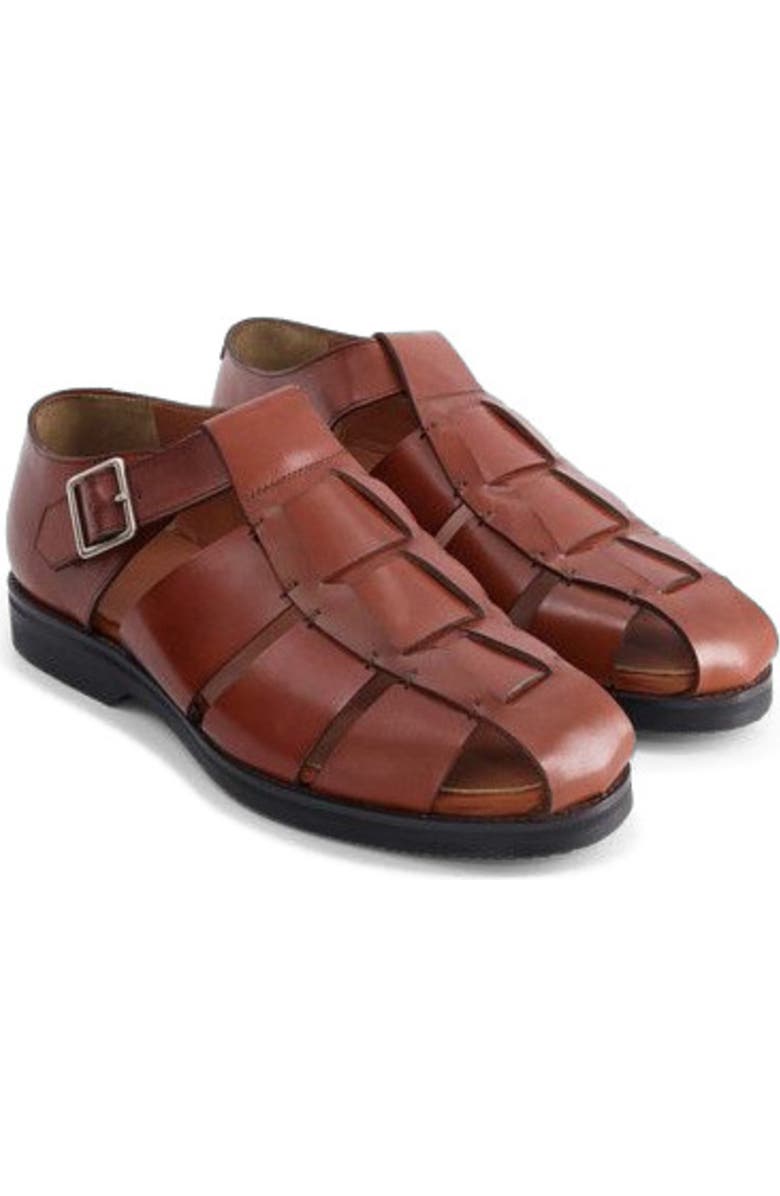 Anthony Veer Mariner Fisherman Sandal, Alternate, color, Heritage Tan Leather