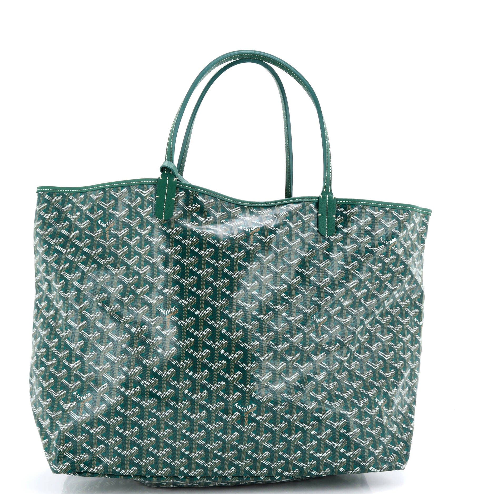 Pre-Owned Goyard Saint Louis Tote Coated Canvas GM, Alternate, color, Green