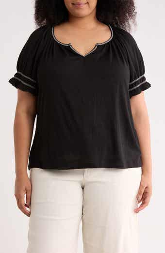MAX STUDIO Puff Sleeve Top