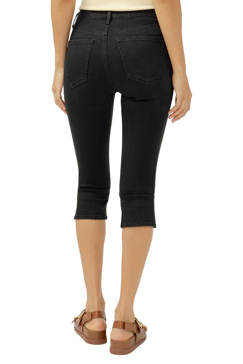 Isbister Modern Capri Jeans, Alternate, color, BLACK