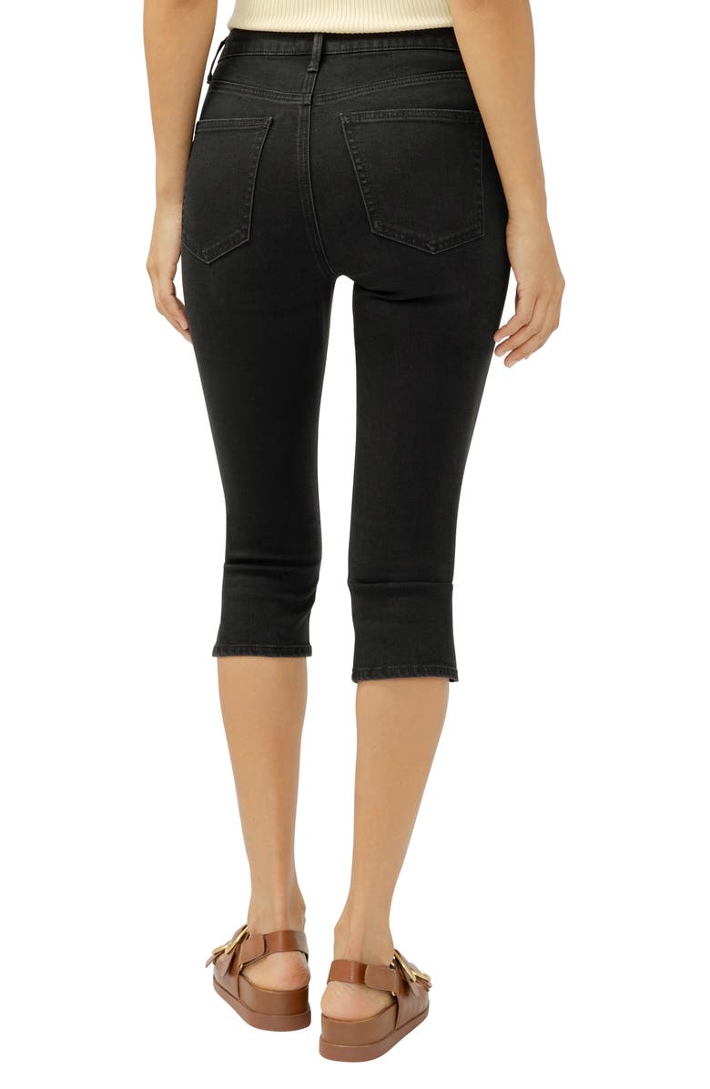 Silver Jeans Co. Isbister Modern Capri Jeans, Alternate, color, Black