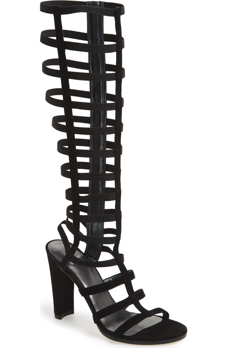 Stuart Weitzman 'Cagedup' Gladiator Sandal, Main, color,
