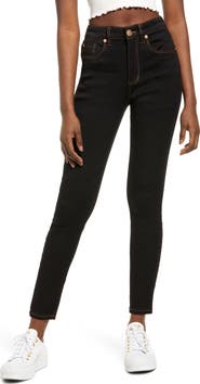 SEE THRU SOUL Ellie High Waist Ankle Skinny Jeans