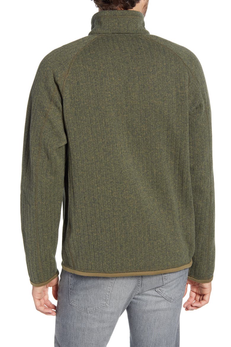 Better Sweater Quarter Zip Pullover, Alternate, color, INDUSTRIAL GREEN RIB KNIT