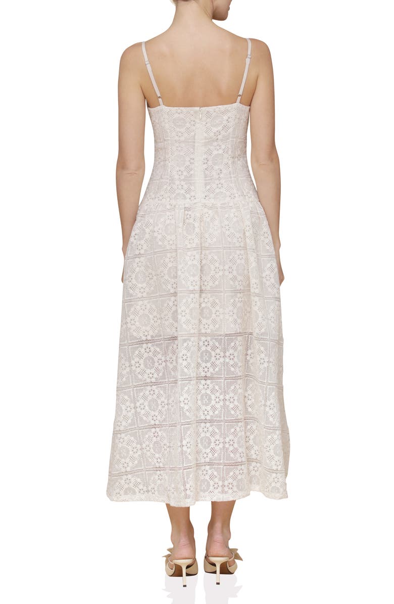 Avec Les Filles Lace Drop Waist Dress, Alternate, color, Natural