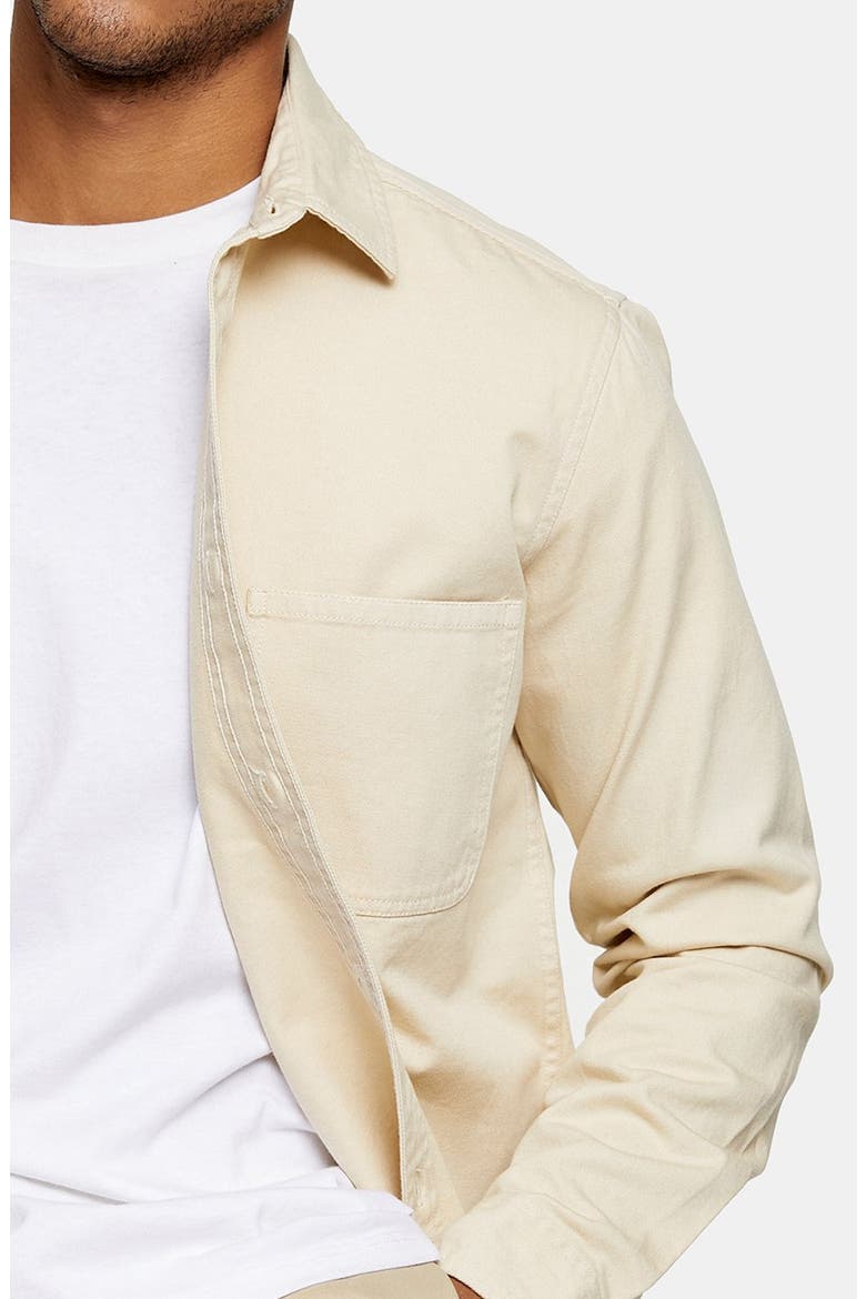 Slim Fit Button-Up Shirt, Alternate, color, CREAM