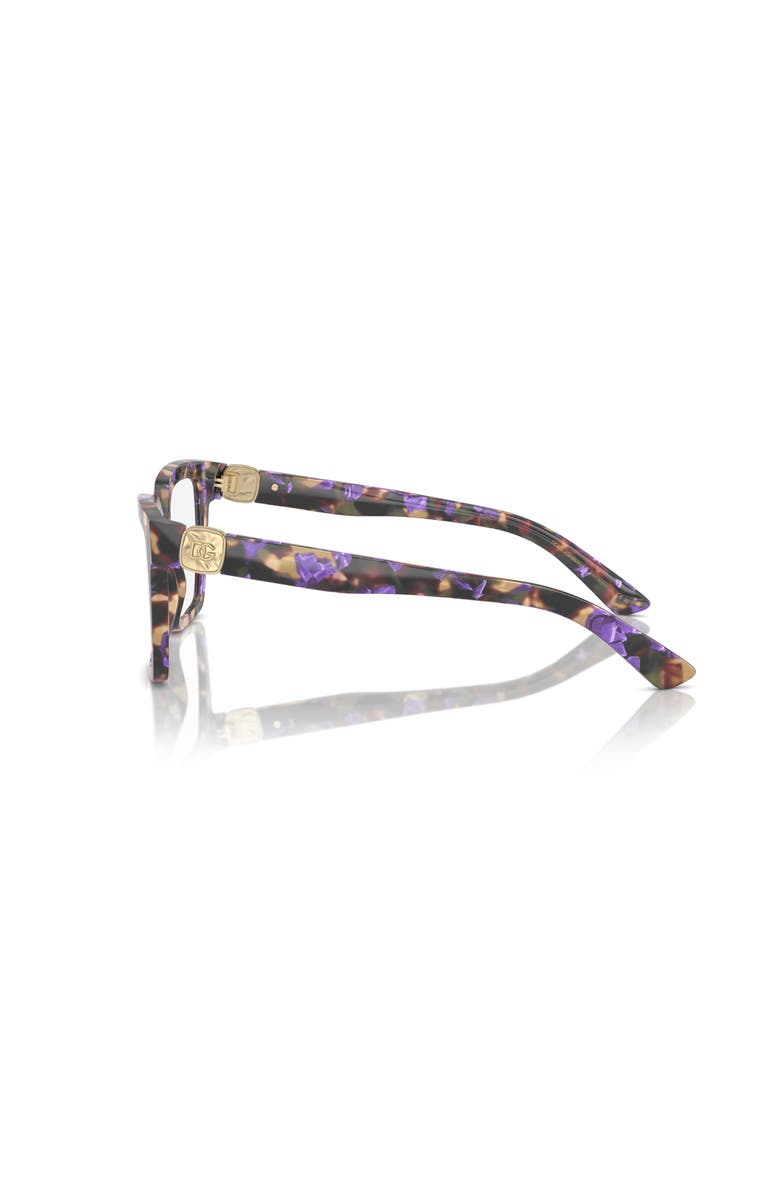 Dolce&Gabbana 51mm Square optical glasses, Alternate, color, Blue