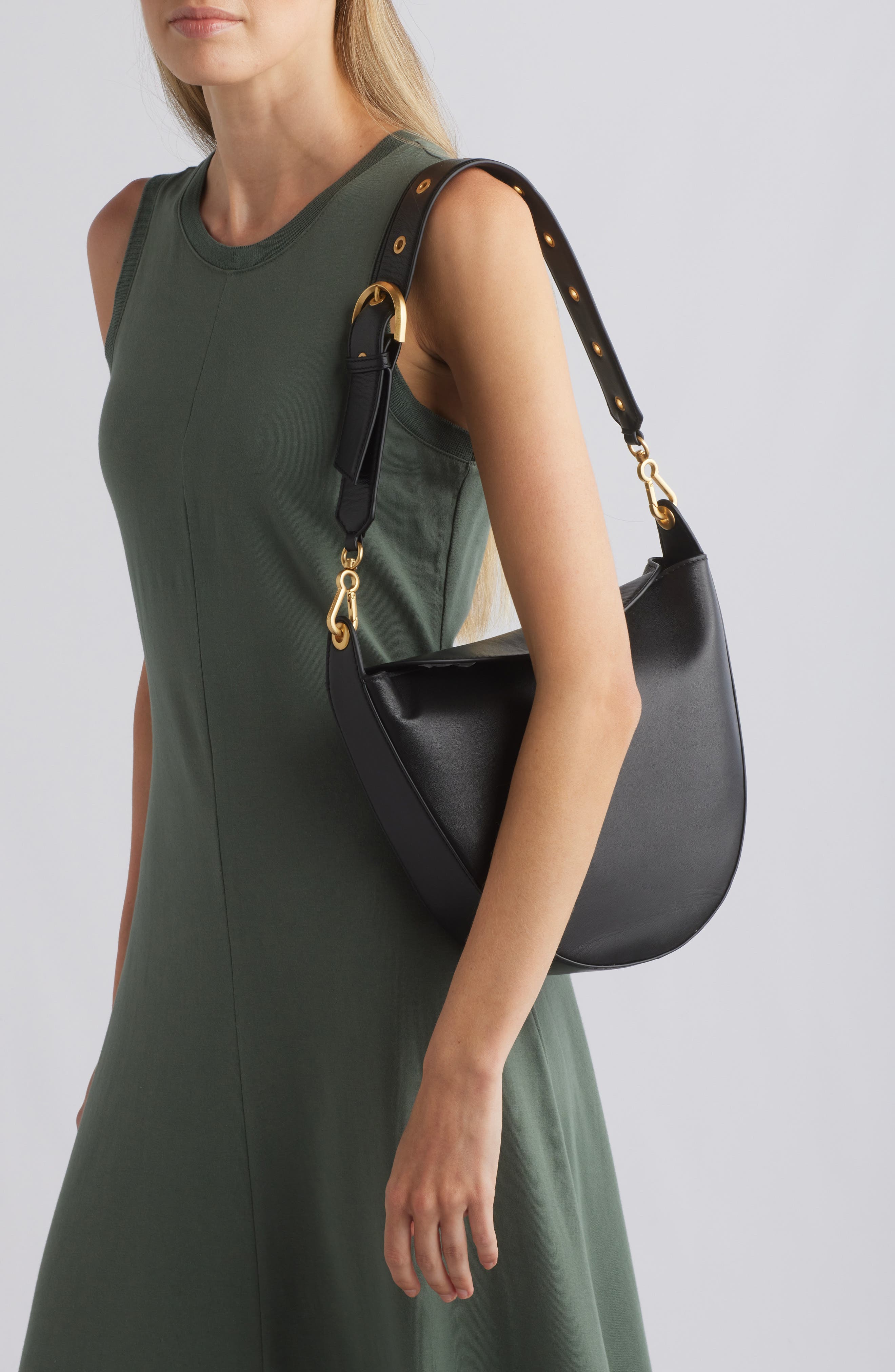 Vince Camuto Barlo Leather Shoulder Bag (Women) | Nordstromrack