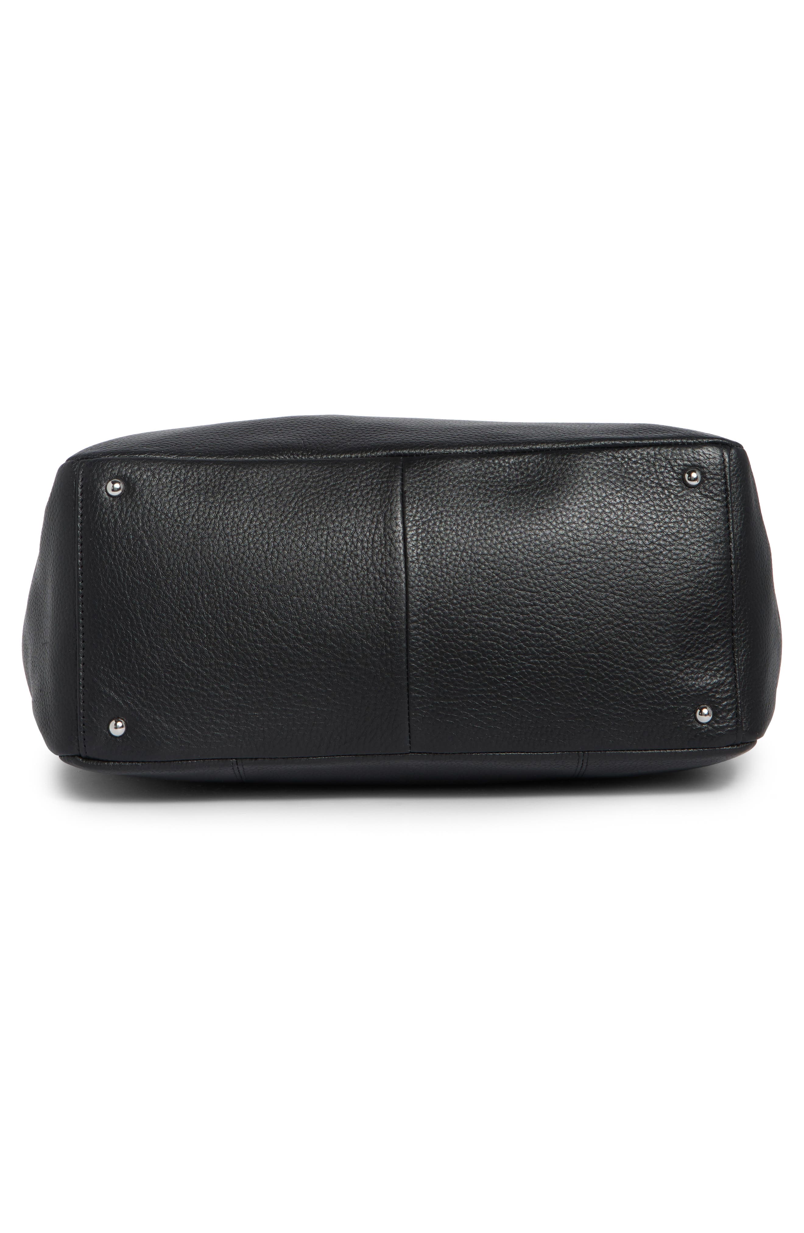 Nomad Leather Laptop Tote, Alternate, color, BLACK