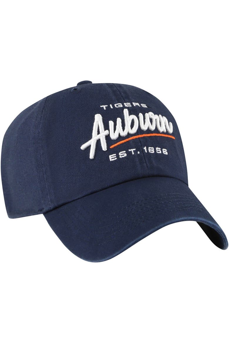 Women's '47 Navy Auburn Tigers Sidney Clean Up Adjustable Hat, Alternate, color, Navy